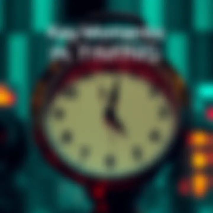 A clock with important events marked on it, symbolizing the impact of timing in decision-making.