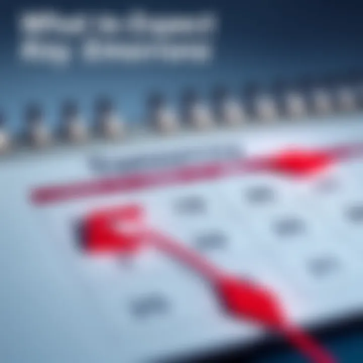 Key Events Tomorrow A calendar page marking upcoming events with arrows pointing to important dates, symbolizing preparation for the future.