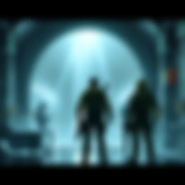 Players stand in the Key Room of the Dam water treatment facility, showing their frustration over the low-quality loot after a PVP raid.