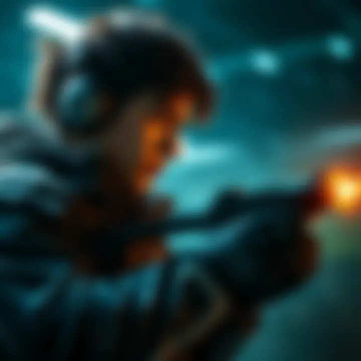 A gamer focused on perfecting weapon combinations in KF3, showcasing intense gameplay and concentration.