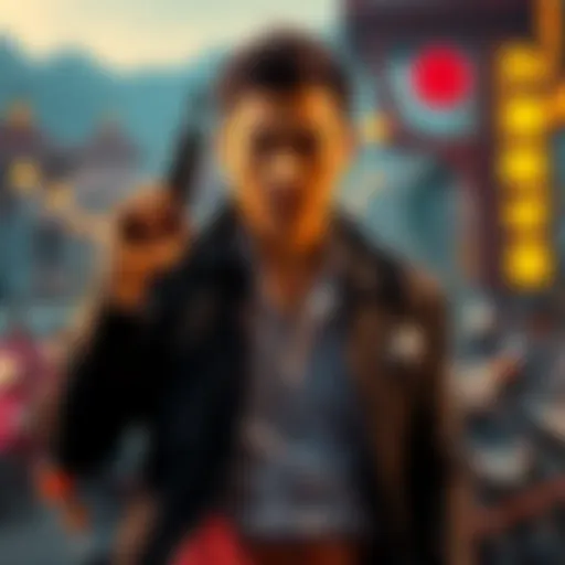 Khaby Lame dressed as James Bond, set against a vibrant Vietnamese backdrop with action elements.