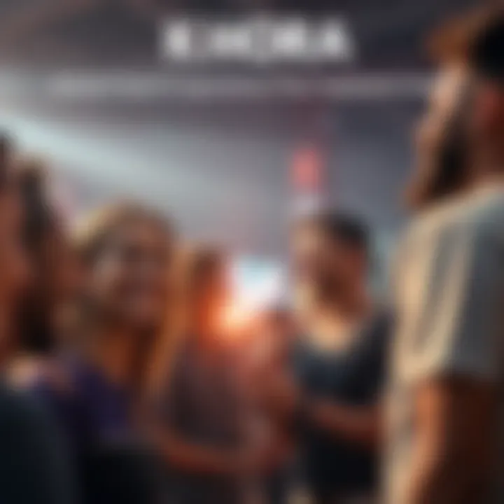 Khora Experience A group of people sharing their positive experiences about Khora, smiling and engaging with each other.