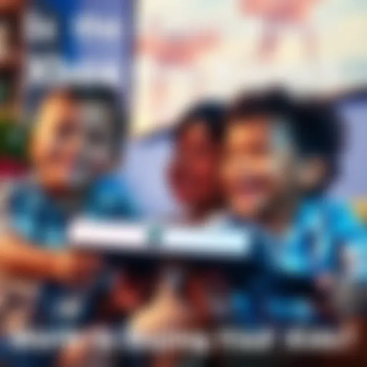 Two children enjoy interactive gaming with Xbox One Kinect, showing joyful expressions while using motion controls.