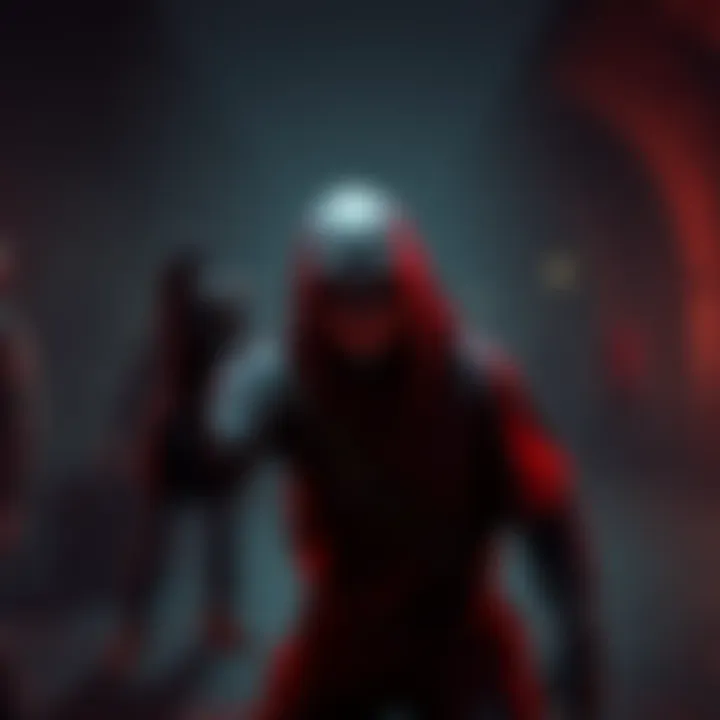 A powerful killer character in a dark environment, ready to chase down survivors and boost Bloodpoints.