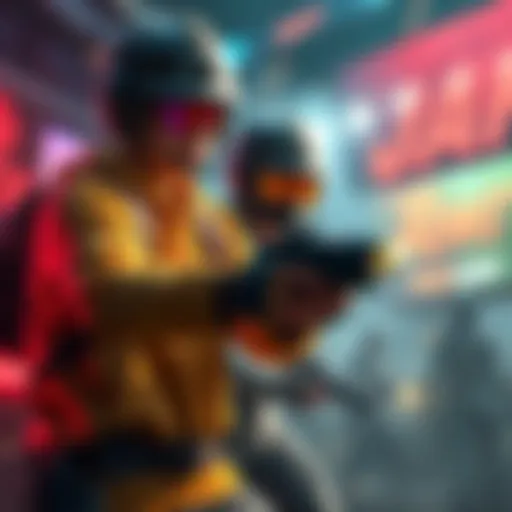 A gamer showcasing their killer character build with new perks in action, displaying strategic moves and winning loops.