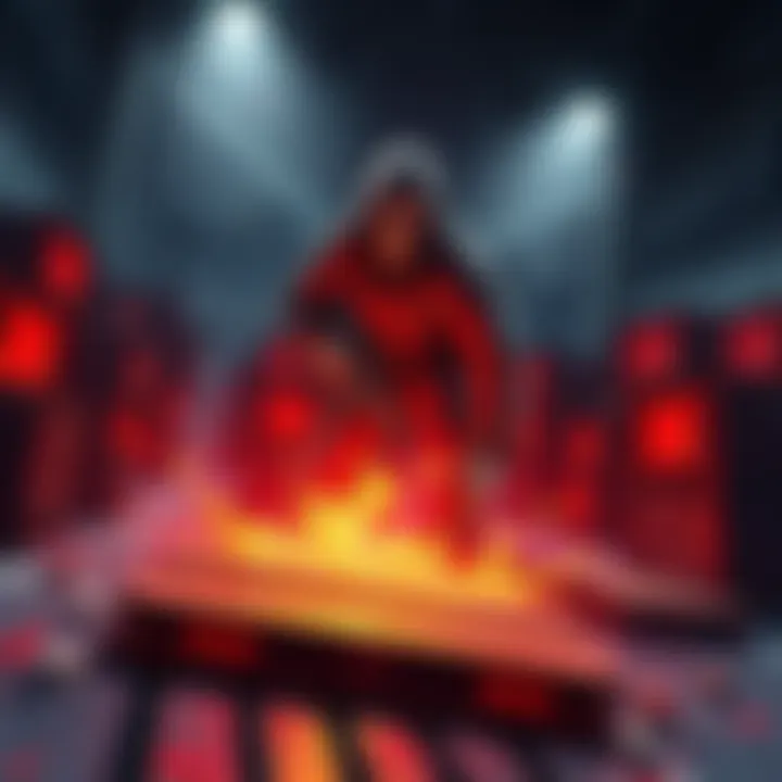 A Killer strategically dropping pallets during a trial, showcasing the new Forced Obsolescence perk in action.