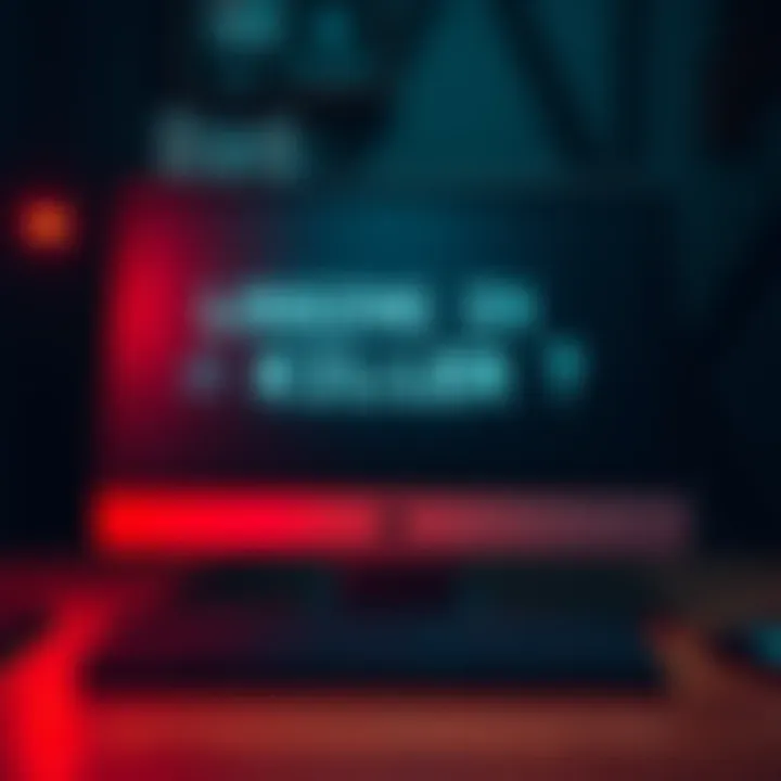 A dark computer screen with ominous text logging in as a killer, reflecting a tense atmosphere after Steagull's death.