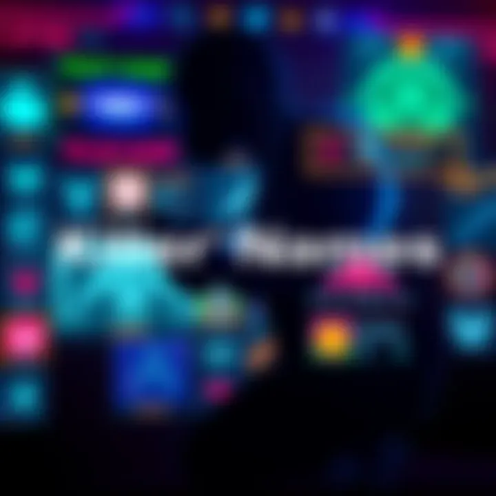 A collection of creative killer names and perk icons displayed on a gaming interface, showcasing various styles and strategies.