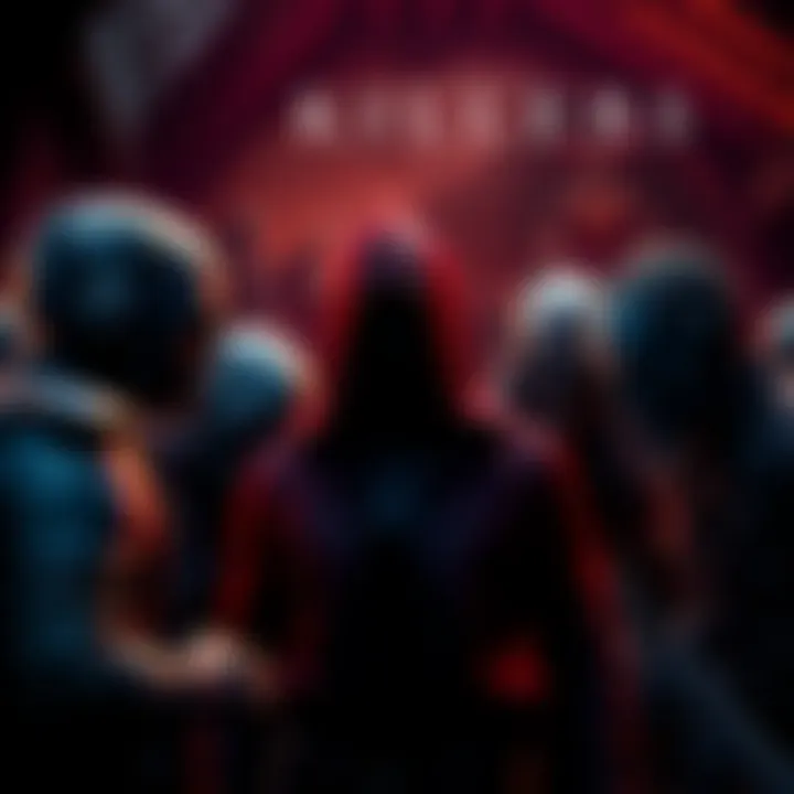 Various killers from Resident Evil prepare to face Leon, showing tension in the atmosphere.