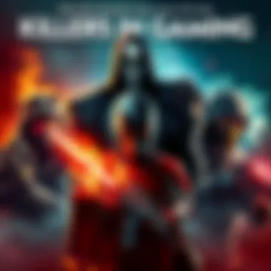 A tier list showcasing various game killers ranked by their need for more voice lines, with visuals of each character and a dynamic background representing gameplay.