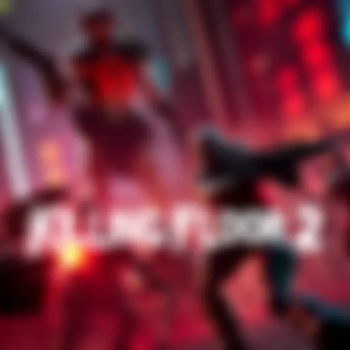 Character fighting a horde of enemies in Killing Floor 2 with various weapons and a boss character in the background.