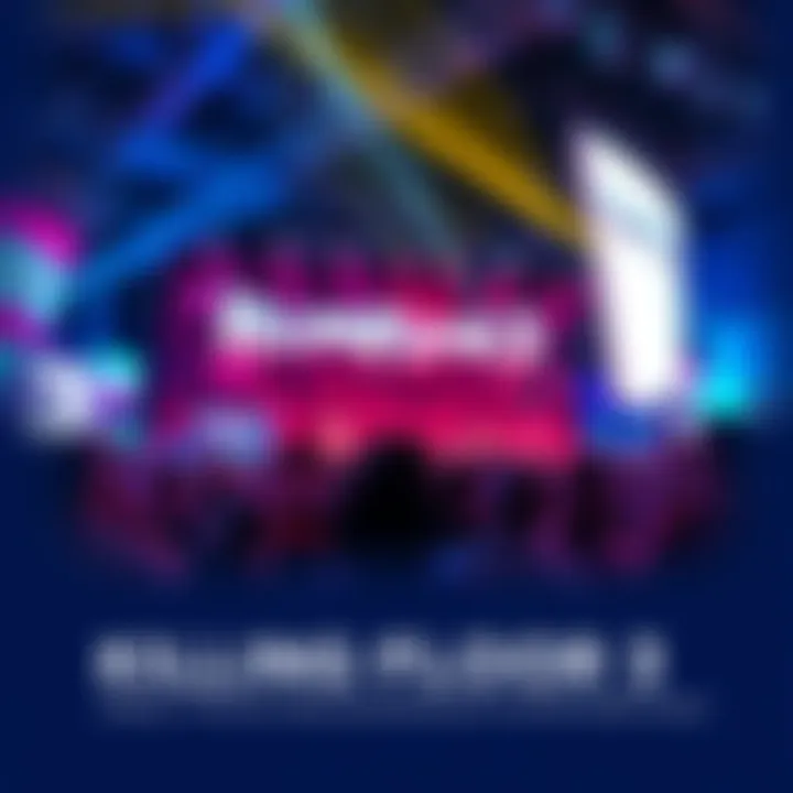 A group of gamers eagerly watching a live presentation about Killing Floor 3 at a gaming event.