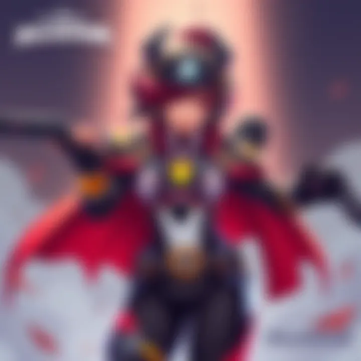 Kinessa Character Build in Paladins A digital illustration of Kinessa from Paladins showcasing her abilities and character design, highlighting weapon options and gameplay strategies for new players.