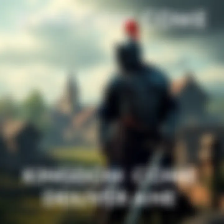 Kingdom Come Deliverance Gameplay A scene from Kingdom Come Deliverance featuring a knight in armor exploring a medieval village