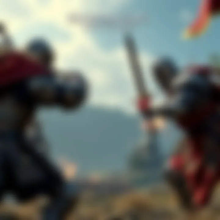 A scene from Kingdom Come Deliverance 2 showing improved combat mechanics with a knight in battle stance