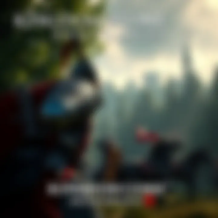 A scene from Kingdom Come Deliverance 2 showing a knight in battle with a lush forest background