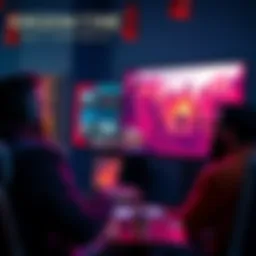 Creative director discussing DLSS 5 features with gaming graphics on screen