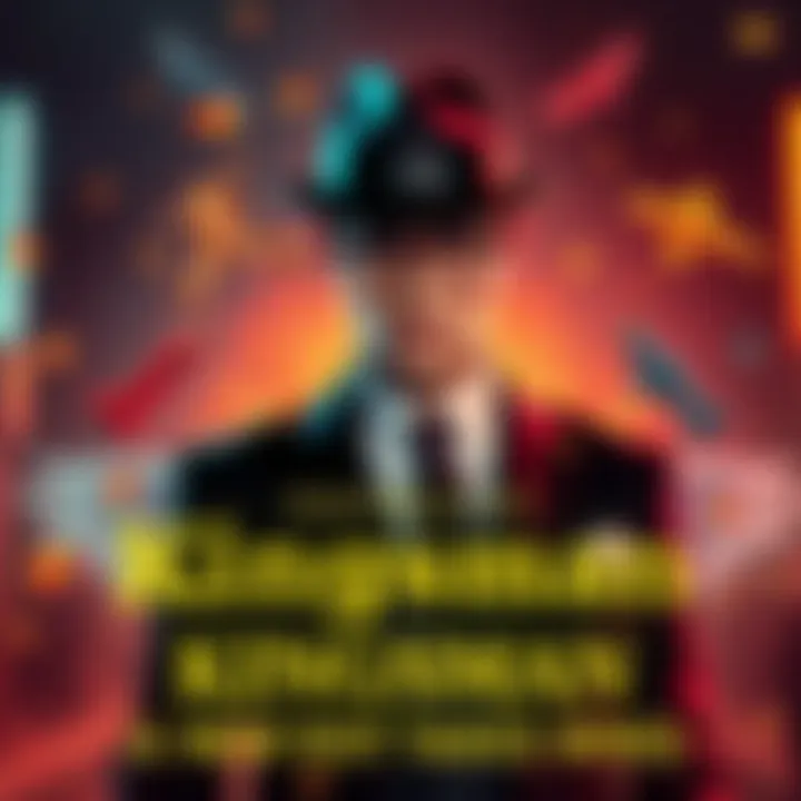 A stylish character in a tailored suit with a bowler hat, surrounded by artistic elements inspired by the Kingsman franchise.