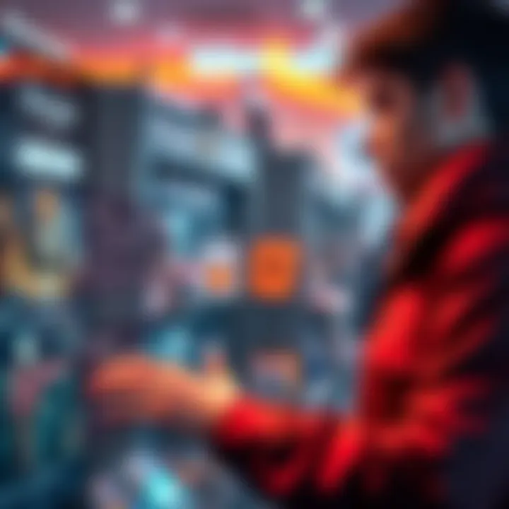 A person shopping on the Kinguin website, looking at game options and reviews, with a focus on security features.