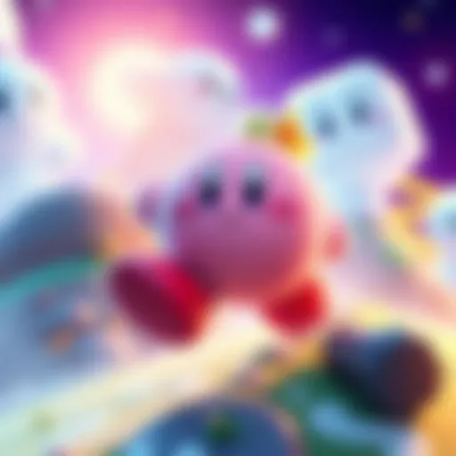 Kirby in a colorful world with new adventures on the Nintendo Switch 2