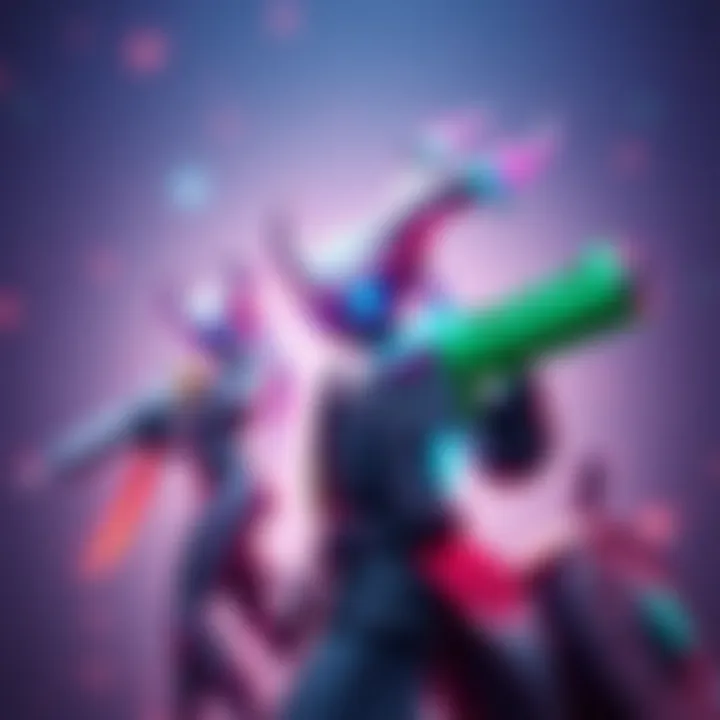 A player looks at three different Kiri skins, focusing on the Galactic Gun and Jade Gun skins.