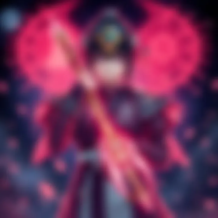 Kiriko stands with ornate kunai and mystical symbols around her, suggesting a new mythic weapon.