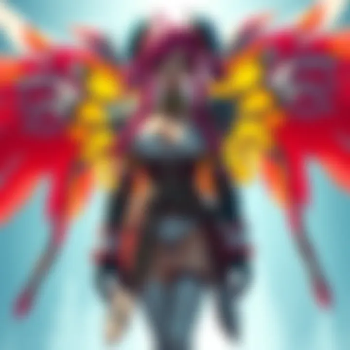 Kiriko and Mercy wearing their latest skins, looking vibrant and colorful, while Freja stands in the background with plain attire, highlighting the difference in skin designs.