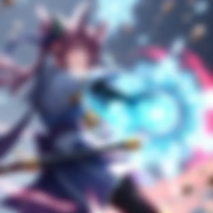 Kiriko casting her Suzu ability, surrounded by protective effects while allies are shielded from damage.