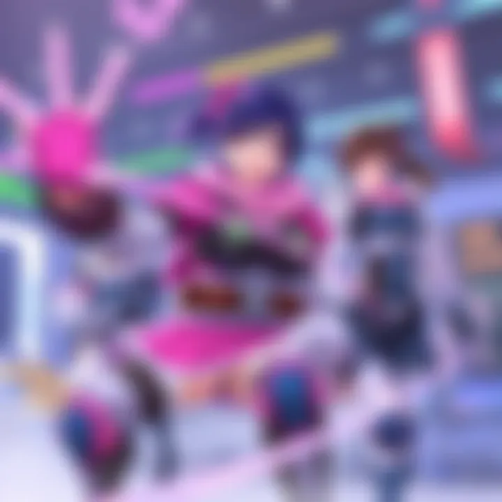 A gamer highlights Kiriko casting the Suzu ability, with teammates D.Va and Ana nearby during an Overwatch 2 match.