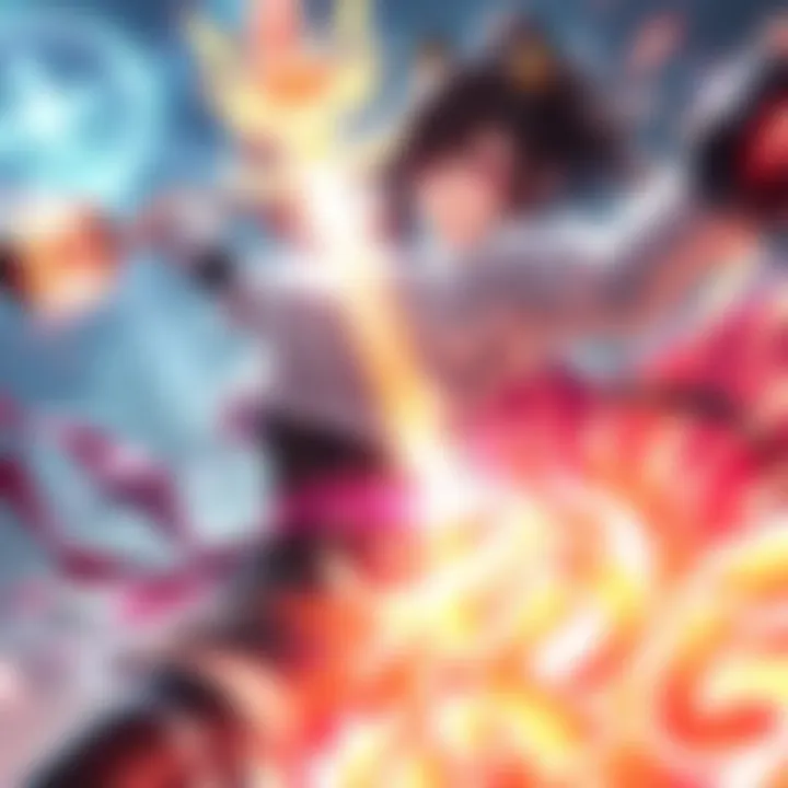 Kiriko using her new suzu perk Kiriko activating her suzu perk, showcasing debuff cleaning and invulnerability effects in a vibrant battle scene