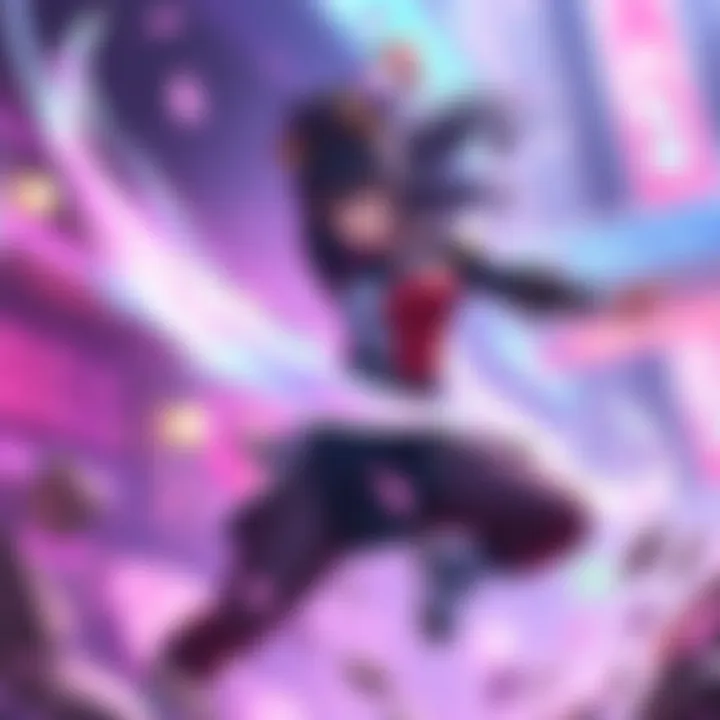 Kiriko performing her cleanse ability Swift Step, clearing negative effects from teammates in a vibrant game setting.