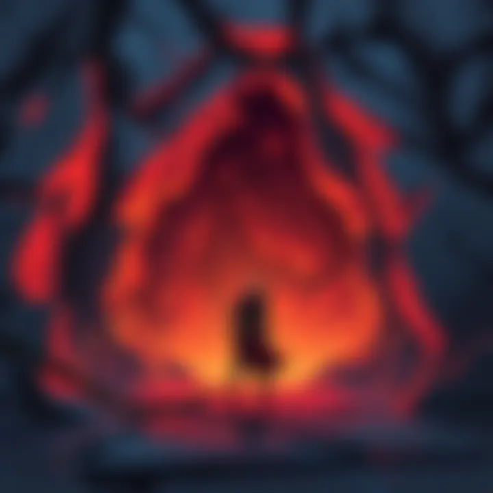A character standing at the entrance of the cave, ready to switch factions from Kith of Kings Enclave to Alca’s Children Enclave.