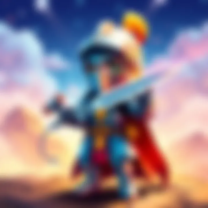 A colorful Knight character dressed in armor with a sword, ready for adventure in Miitopia