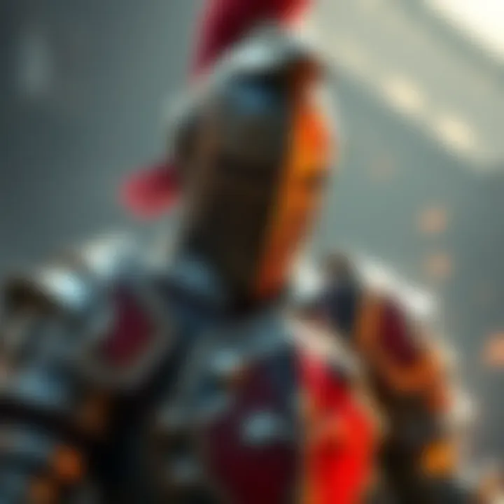 Knight character in game A knight character in armor looking confused in a game environment after a nerf