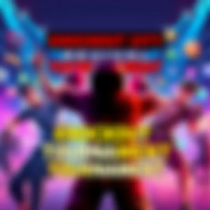 A vibrant graphic promoting the Knockout City Revival Tournament, featuring energetic players in action. The background includes gaming elements and logos from popular platforms.