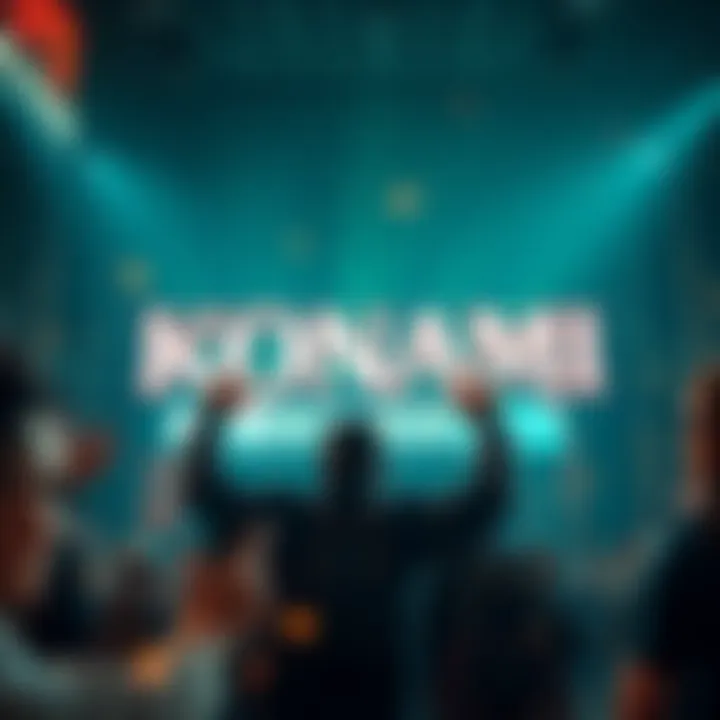 Konami logo with new game characters and fans celebrating