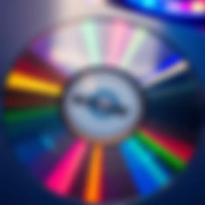 Verification of Konami Disc A close-up of a Konami disc with focus on the text under the logo to check authenticity