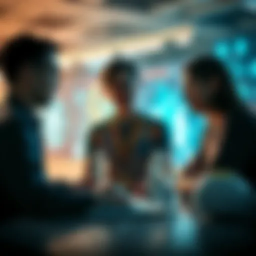 Krafton employees discussing AI integration for game development and management.