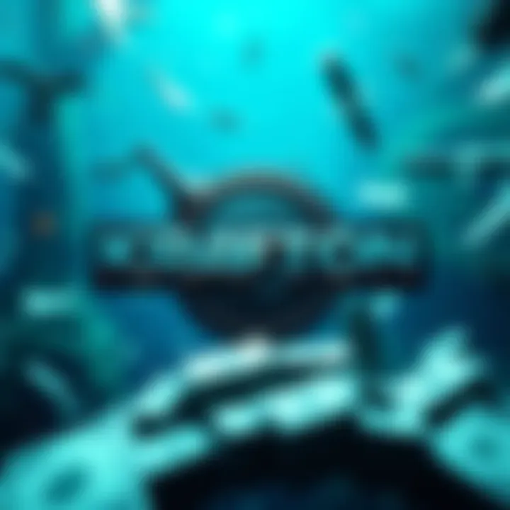 Krafton logo with a visual of money being distributed and Subnautica 2 elements in the background