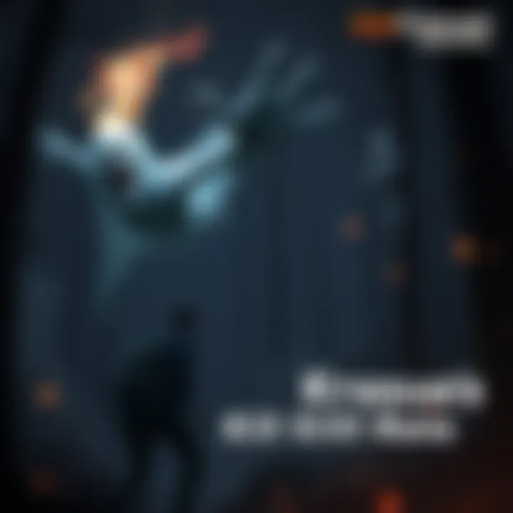 Krasue, a ghostly killer in Dead by Daylight, floating above the ground, with a menacing expression and ghostly flames, while chasing a survivor in a dark forest setting.