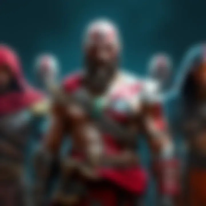 A visual comparison of Kratos wearing various outfits from his trilogy, showcasing iconic designs.