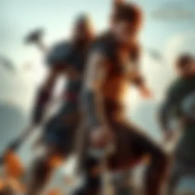 Kratos and Atreus prepare for battle in a mythical setting, showcasing their unique abilities.