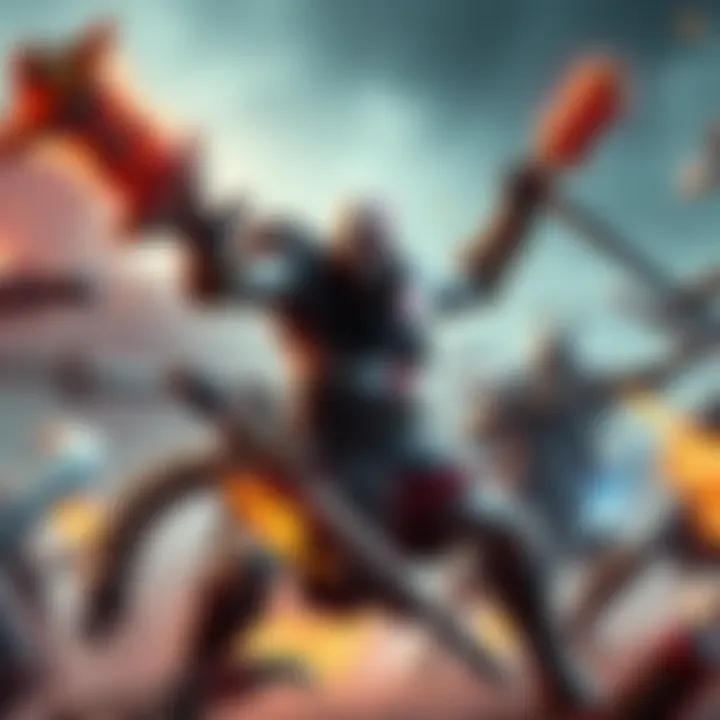Kratos battling enemies in a hack-and-slash scene Kratos fighting various enemies with his iconic weapons in a dynamic action scene