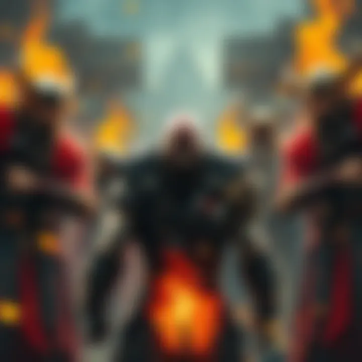 Kratos stands ready to battle against Thor, Zeus, and Loki in a dramatic scene of tension and potential conflict.
