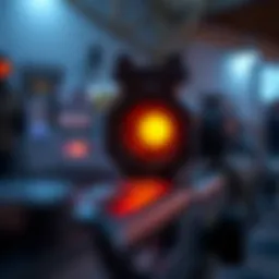 Krig's New Iron Sight A close-up view of Krig's new iron sight, showcasing its sleek design and improved clarity for better aiming.