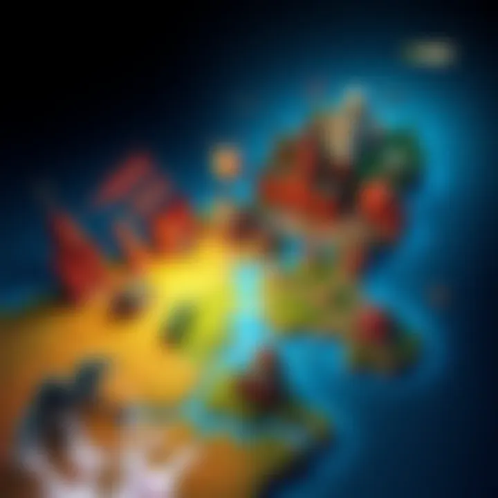 Fan suggestions for new locations in the Krz game, showing a map with diverse landscapes and landmarks.