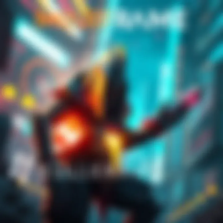 Kullervo stands ready for battle, showcasing his unique abilities in a vibrant environment.