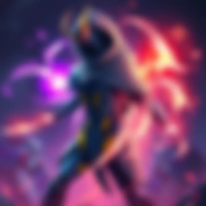 Kullervo character featuring unique void-swept skins and energy elements in a dynamic pose