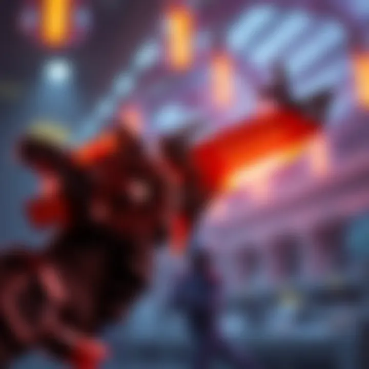 A close-up view of the Kuva Drakgoon, showcasing its sleek design and unique features in a game setting.