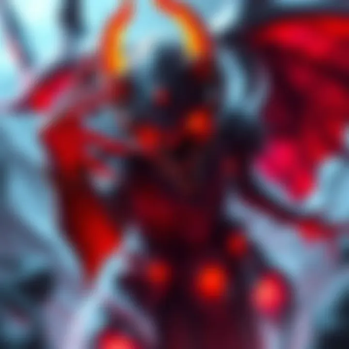 Kuva Lich Character A detailed look at a Kuva Lich with unique features in a dynamic gaming environment